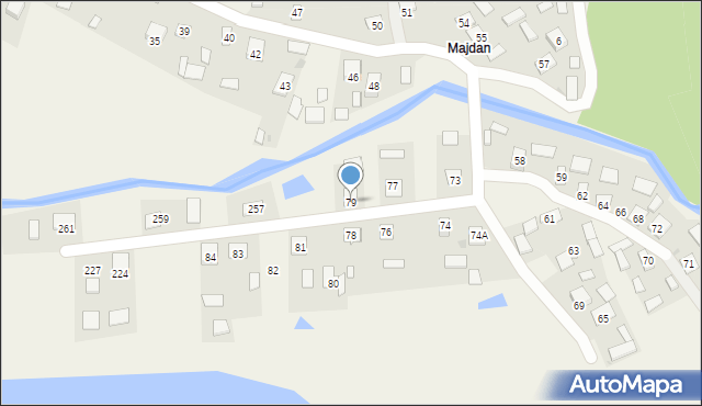 Rzeczyca Długa, Rzeczyca Długa, 79, mapa Rzeczyca Długa