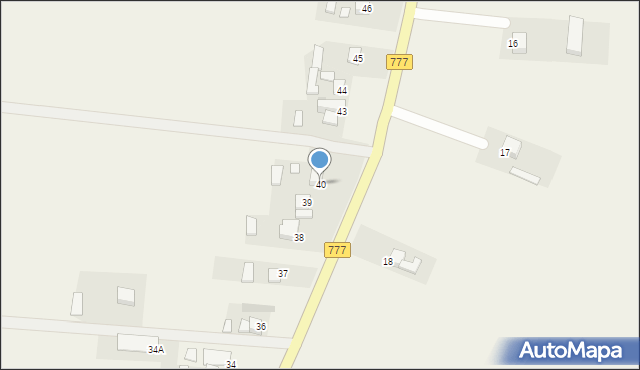 Rzeczyca Mokra, Rzeczyca Mokra, 40, mapa Rzeczyca Mokra