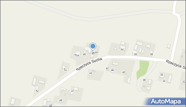 Rzeczyca Sucha, Rzeczyca Sucha, 45, mapa Rzeczyca Sucha