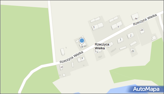 Rzeczyca Wielka, Rzeczyca Wielka, 8, mapa Rzeczyca Wielka