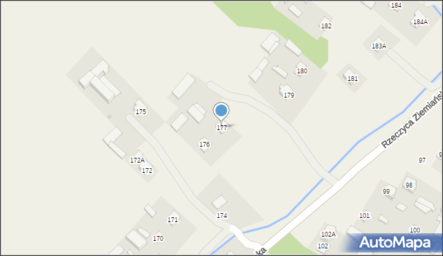 Rzeczyca Ziemiańska, Rzeczyca Ziemiańska, 177, mapa Rzeczyca Ziemiańska
