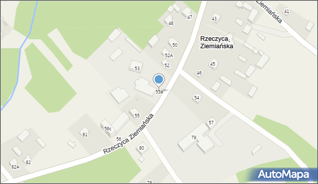 Rzeczyca Ziemiańska, Rzeczyca Ziemiańska, 53a, mapa Rzeczyca Ziemiańska