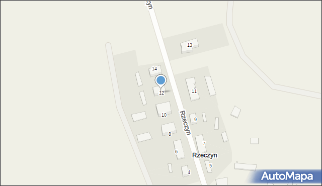 Rzeczyn, Rzeczyn, 12, mapa Rzeczyn