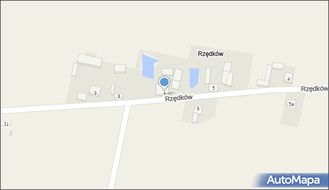 Rzędków, Rzędków, 7, mapa Rzędków