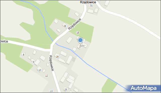 Rzędowice, Rzędowice, 27, mapa Rzędowice