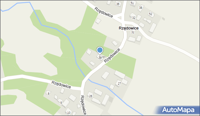 Rzędowice, Rzędowice, 29, mapa Rzędowice