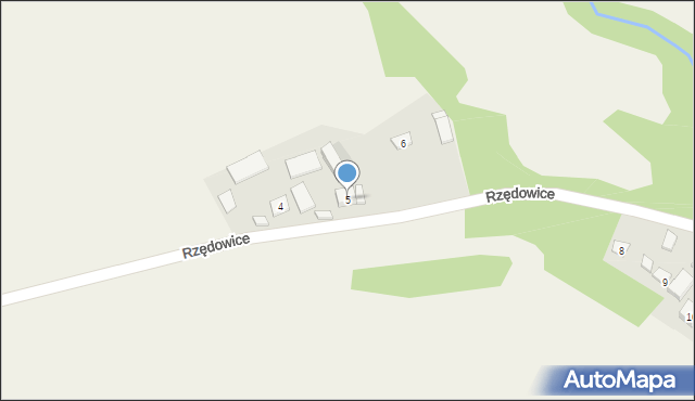 Rzędowice, Rzędowice, 5, mapa Rzędowice