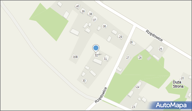 Rzędowice, Rzędowice, 32, mapa Rzędowice