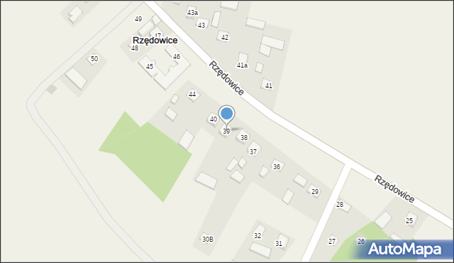 Rzędowice, Rzędowice, 39, mapa Rzędowice
