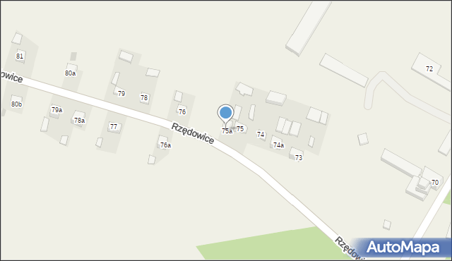 Rzędowice, Rzędowice, 75a, mapa Rzędowice