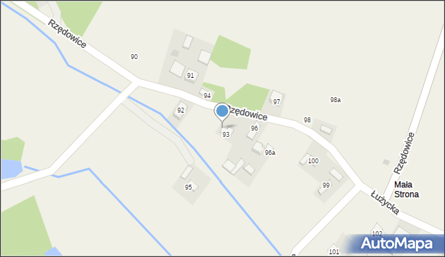 Rzędowice, Rzędowice, 93A, mapa Rzędowice