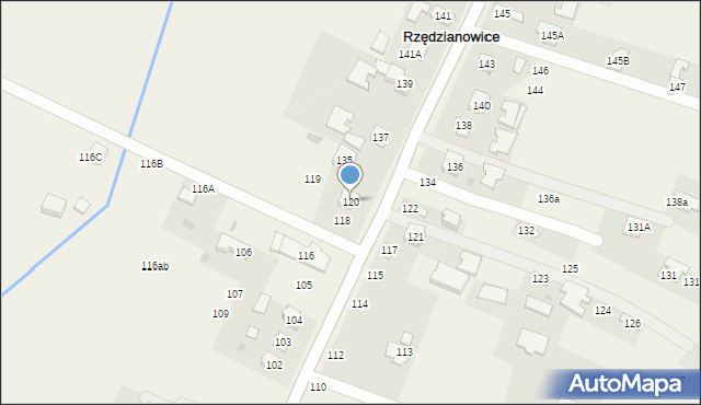 Rzędzianowice, Rzędzianowice, 120, mapa Rzędzianowice