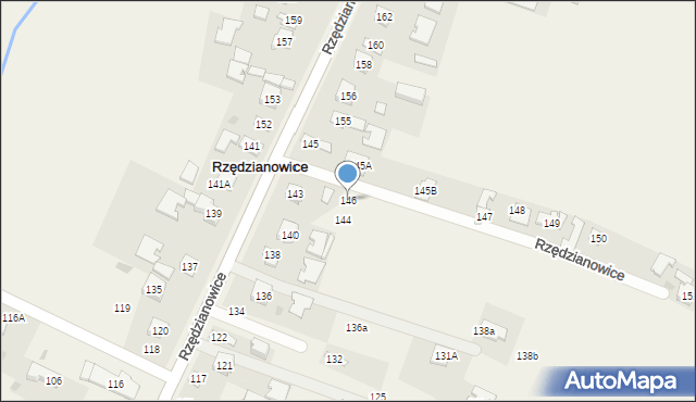 Rzędzianowice, Rzędzianowice, 146, mapa Rzędzianowice