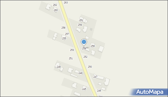 Rzędzianowice, Rzędzianowice, 254, mapa Rzędzianowice