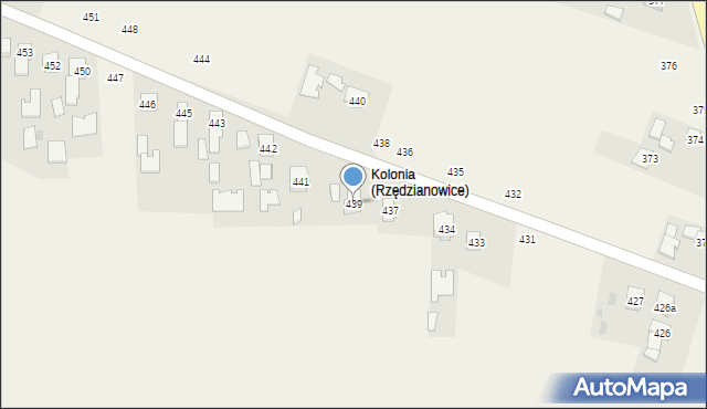 Rzędzianowice, Rzędzianowice, 439, mapa Rzędzianowice