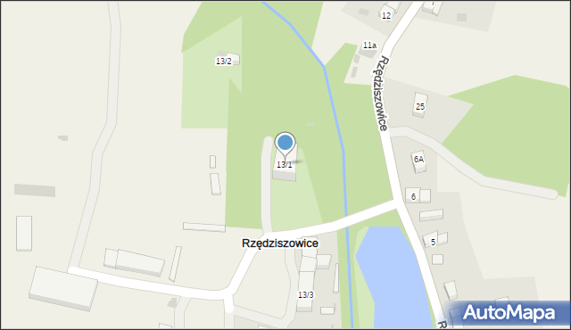 Rzędziszowice, Rzędziszowice, 13/1, mapa Rzędziszowice