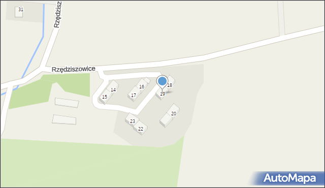 Rzędziszowice, Rzędziszowice, 19, mapa Rzędziszowice