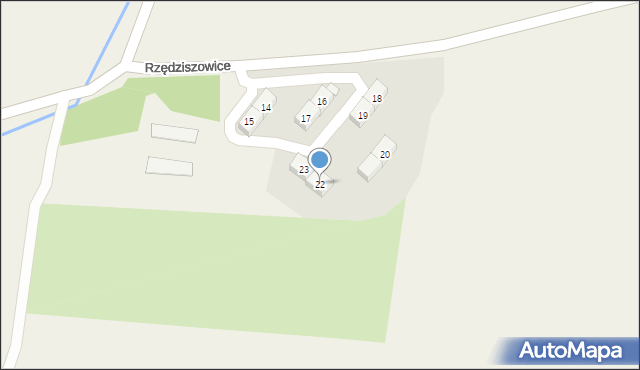 Rzędziszowice, Rzędziszowice, 22, mapa Rzędziszowice