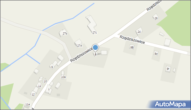 Rzędziszowice, Rzędziszowice, 8, mapa Rzędziszowice