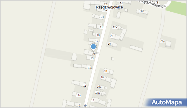 Rzędziwojowice, Rzędziwojowice, 15, mapa Rzędziwojowice