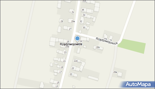 Rzędziwojowice, Rzędziwojowice, 26a, mapa Rzędziwojowice