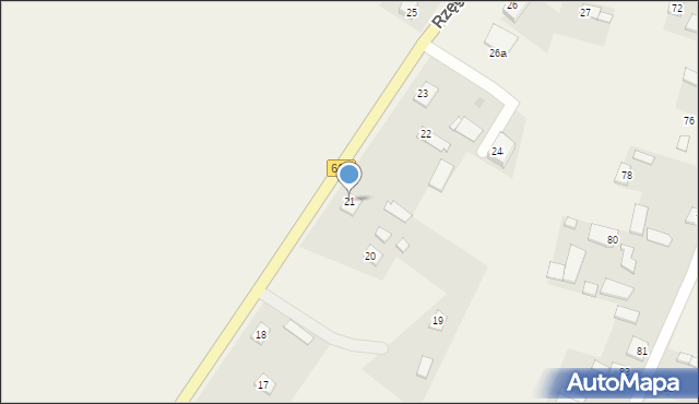 Rzęgnowo, Rzęgnowo, 21, mapa Rzęgnowo