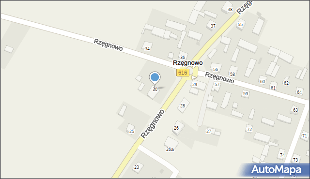 Rzęgnowo, Rzęgnowo, 30, mapa Rzęgnowo