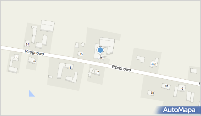 Rzegnowo, Rzegnowo, 36, mapa Rzegnowo