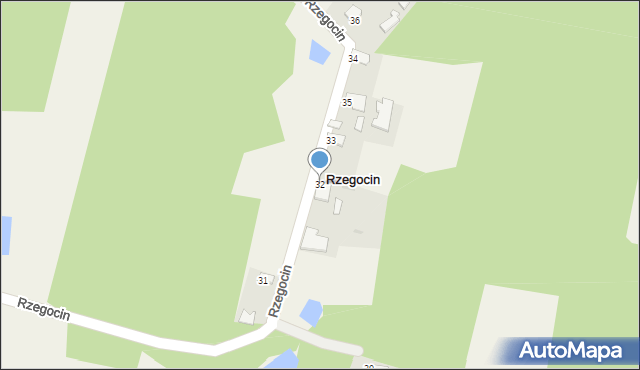 Rzegocin, Rzegocin, 32, mapa Rzegocin