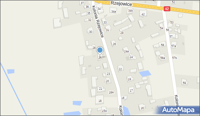 Rzejowice, Rzejowice, 25, mapa Rzejowice