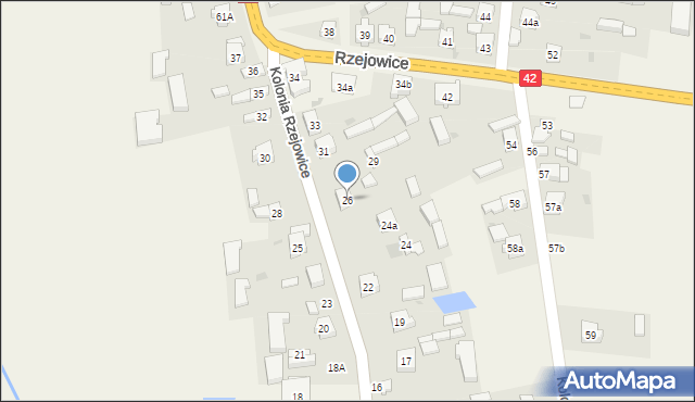 Rzejowice, Rzejowice, 26, mapa Rzejowice