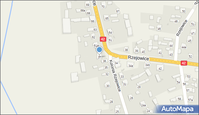 Rzejowice, Rzejowice, 37, mapa Rzejowice