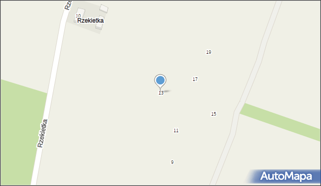 Rzekietka, Rzekietka, 13, mapa Rzekietka