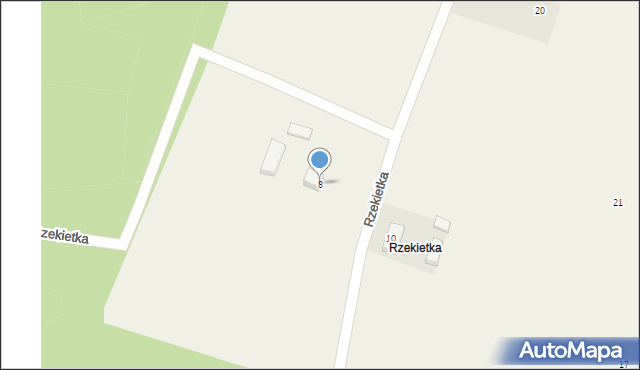 Rzekietka, Rzekietka, 8, mapa Rzekietka