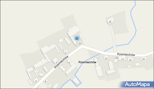 Rzemiechów, Rzemiechów, 1, mapa Rzemiechów