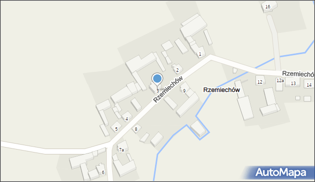 Rzemiechów, Rzemiechów, 3, mapa Rzemiechów