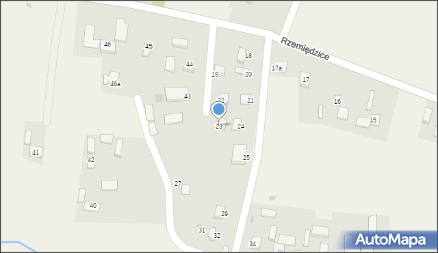 Rzemiędzice, Rzemiędzice, 23, mapa Rzemiędzice