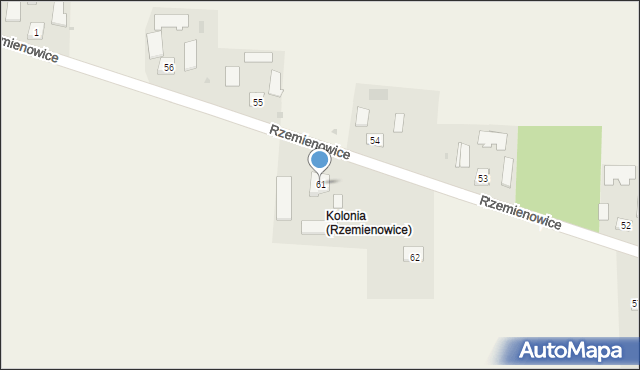 Rzemienowice, Rzemienowice, 61, mapa Rzemienowice