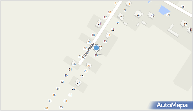 Rzeniszów, Rzewnego, 19, mapa Rzeniszów