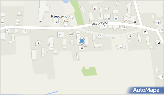 Rzepczyno, Rzepczyno, 11, mapa Rzepczyno