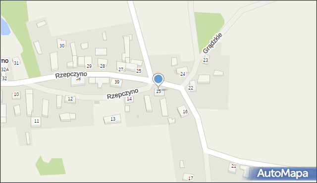 Rzepczyno, Rzepczyno, 15, mapa Rzepczyno