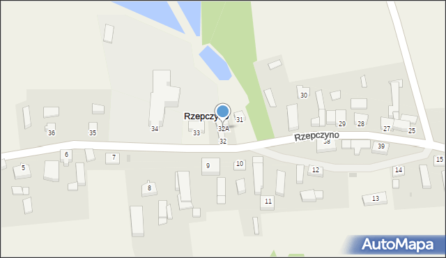 Rzepczyno, Rzepczyno, 32A, mapa Rzepczyno