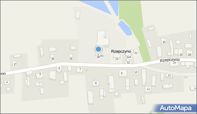 Rzepczyno, Rzepczyno, 34, mapa Rzepczyno