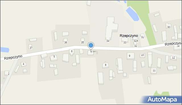 Rzepczyno, Rzepczyno, 7, mapa Rzepczyno