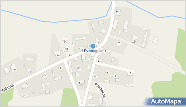 Rzepiczna, Rzepiczna, 10, mapa Rzepiczna