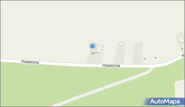 Rzepiczna, Rzepiczna, 10a, mapa Rzepiczna