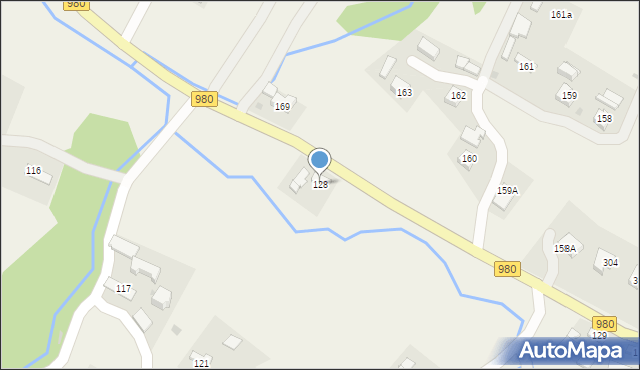 Rzepiennik Biskupi, Rzepiennik Biskupi, 128, mapa Rzepiennik Biskupi