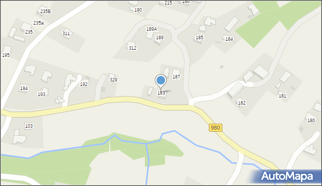 Rzepiennik Biskupi, Rzepiennik Biskupi, 183, mapa Rzepiennik Biskupi