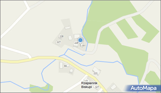 Rzepiennik Biskupi, Rzepiennik Biskupi, 226A, mapa Rzepiennik Biskupi