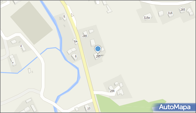 Rzepiennik Biskupi, Rzepiennik Biskupi, 285, mapa Rzepiennik Biskupi